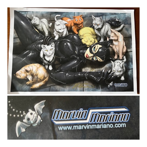 3 prints Marvin Mariano prints artists rendition of Cat Woman - Picture 4 of 11
